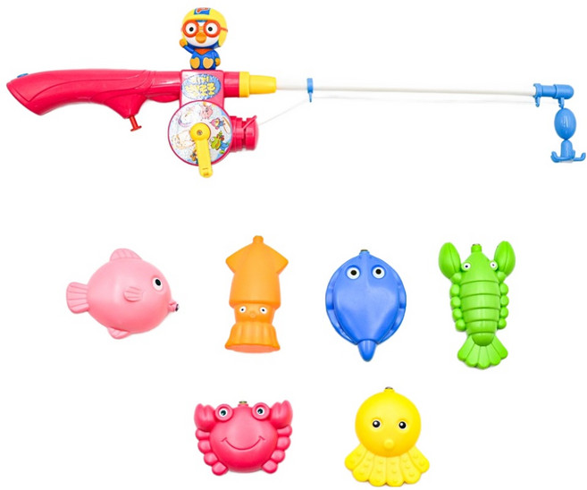 뽀로로 물총 낚시놀이, 멀티컬러, 1개
