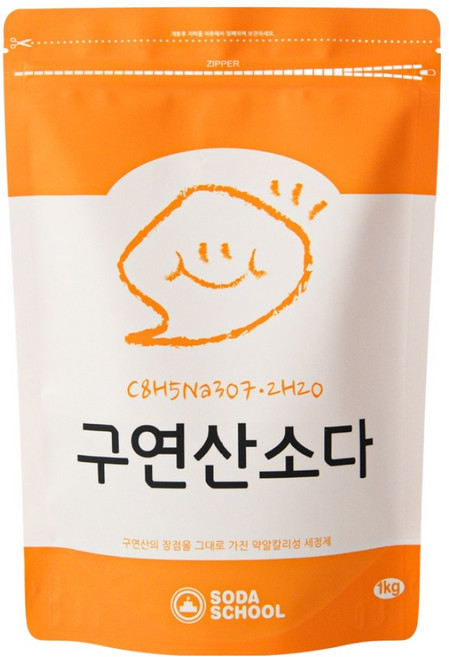 소다스쿨 구연산소다 세정제, 1kg, 1개