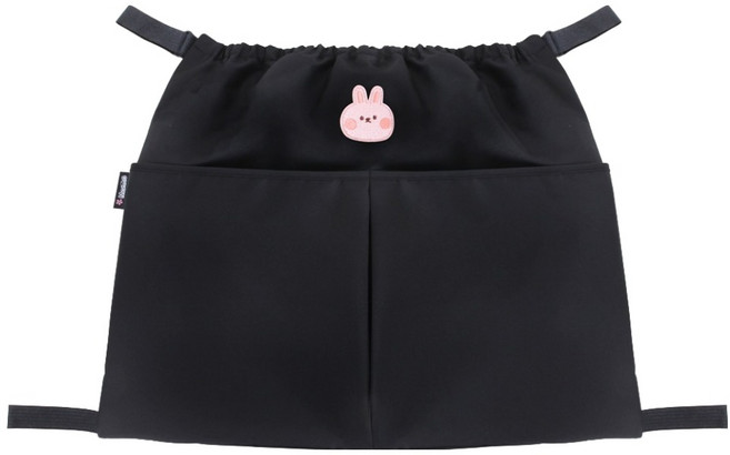 마니또 유모차 가방 다용도 주머니, 바니 블랙, 1개