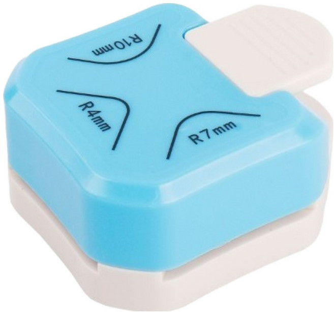 나나컴퍼니 라운딩 코너 펀치커팅기 스카이 6.2 x 7.5 x 3.5 cm, 1개, 라운드