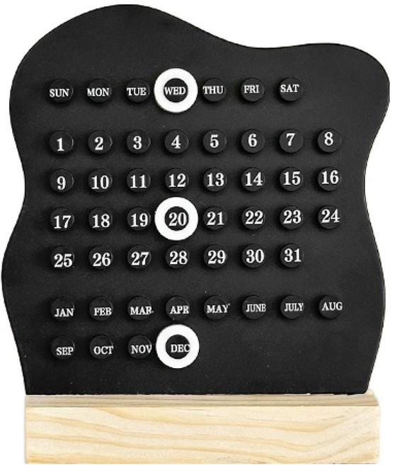 픽앤홈 고급 모듈 캘린더, 블랙, 1개