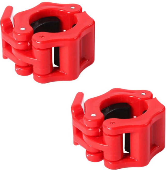 심플리핏 바벨 락조 마구리 고정락, 레드, 2개
