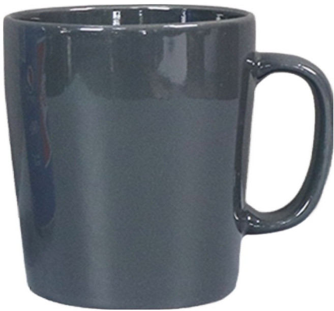 해피정 코리아 페블 머그컵 350ml, 다크그레이, 1개