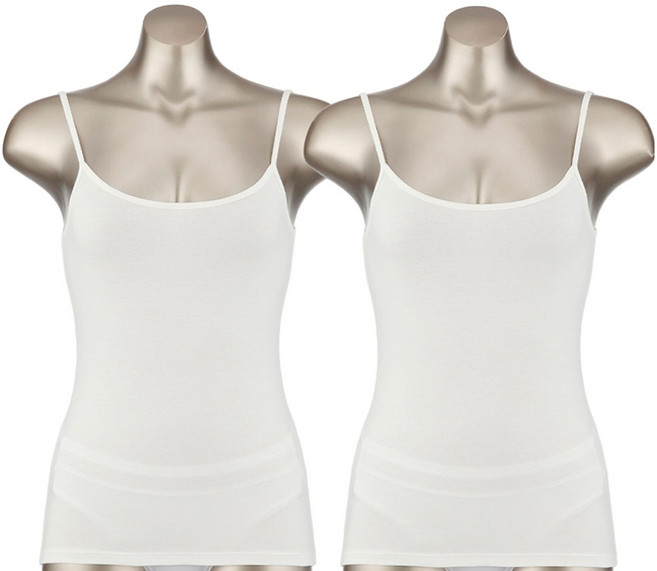 피트인 인견코튼 끈나시 2p