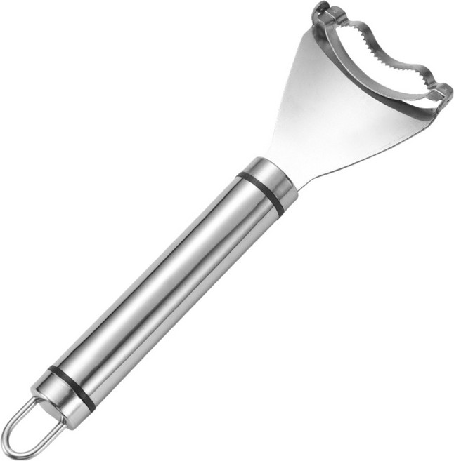 홈썸 스텐 옥수수 알 커터기 필러 5.3 x 18 cm, 실버, 1개