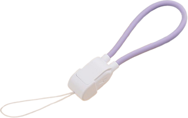 파워샷 C타입-C타입 파워샷 보조배터리 고리형 키링 충전케이블, 퍼플, 1개, 16cm