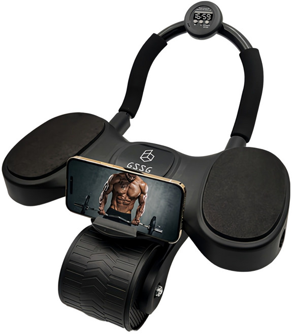 감성순간 AB 슬라이드 스마트 리턴 플랭크 복근 운동기구, 블랙