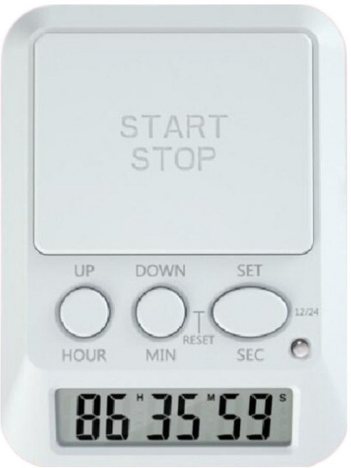 어무드 시험 공부 스탑워치, 화이트계열, 1개