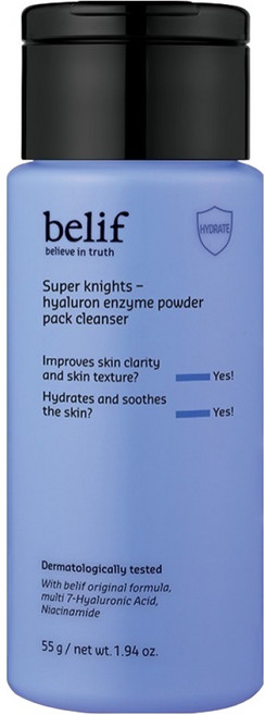 빌리프 슈퍼 나이츠 히알루론 효소 파우더 팩 클렌저, 55g, 1개