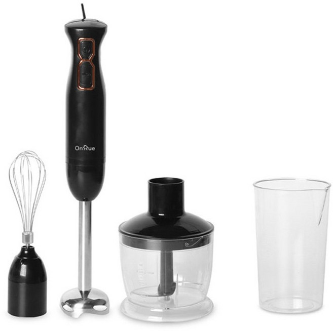 온휴 스텐칼날 분쇄 믹서기 거품기 다지기 3가지 기능 핸드블랜더 세트, OHA-HB001S