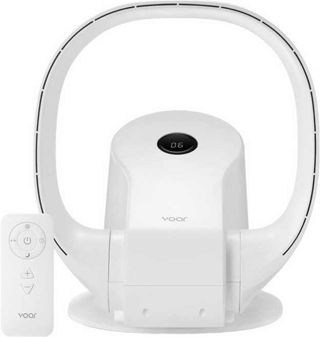 보아르 엘레어 BLDC 날개없는 저소음 무풍 선풍기, VSFN-001WH, 화이트