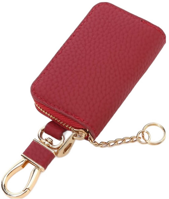 코히모 자동차 가죽 키홀더 차키 케이스, 레드, 5W0308RD11