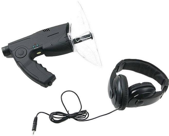 컴스 야생관찰 생태계 관찰용 집음기 음파확대기, 블랙, 1개