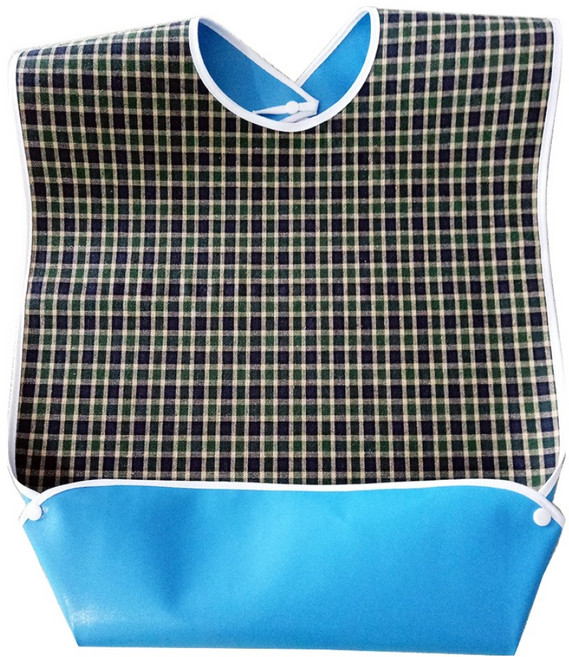 굿썸 효도하는 성인 방수 턱받이 L, 녹색, 1개