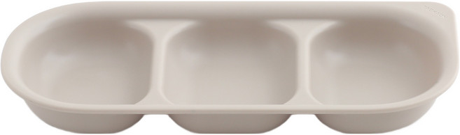 탁가온 유아용 네모 에코젠 나눔접시, 샌드, 1개