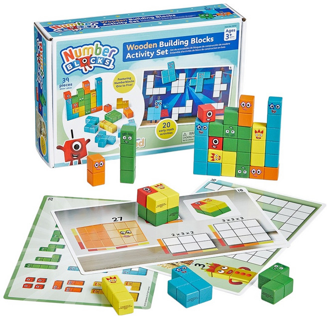넘버블록스 빌딩 블록 활동 세트 39p IN96932, 혼합색상, 1세트