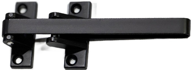 리빙이프 현관방범용 보조 안전고리 블랙, 1개