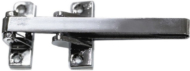 리빙이프 현관방범용 보조 안전고리 크롬, 1개