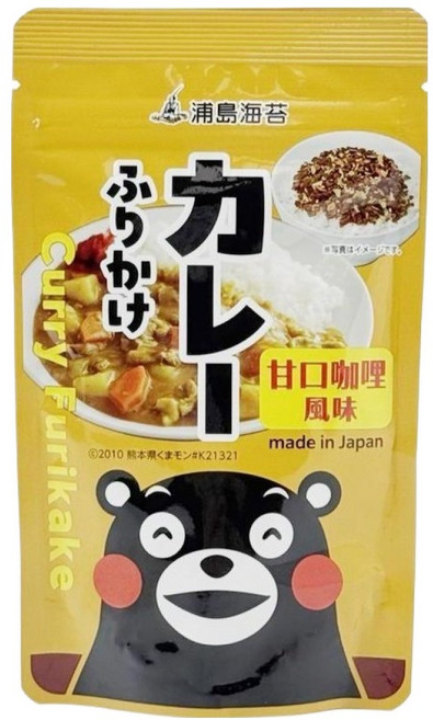 Urashima 쿠마몬 카레맛 후리가케, 1개, 45g