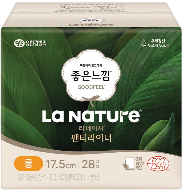 라네이처 좋은느낌 네이처백 팬티라이너, 롱, 28개입, 1개