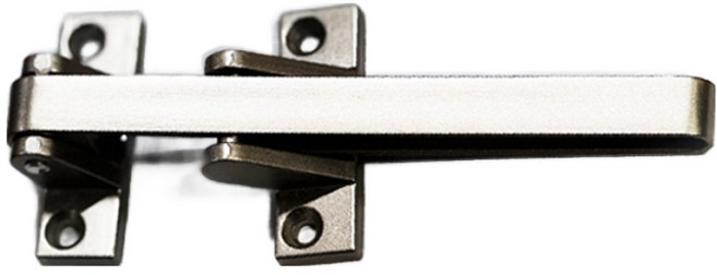 리빙이프 현관방범용 보조 안전고리 니켈, 1개