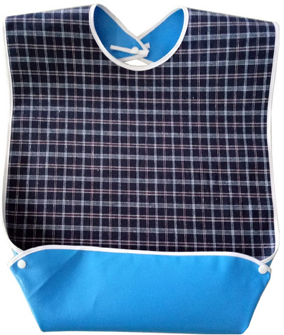 굿썸 효도하는 성인 방수 턱받이 L, 다크네이비, 1개