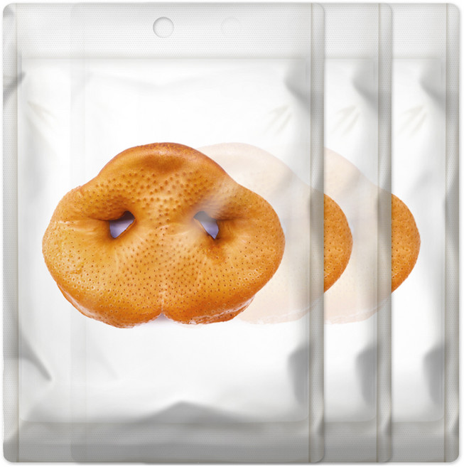 굿데이 강아지 수제간식, 돼지코, 15g, 3개