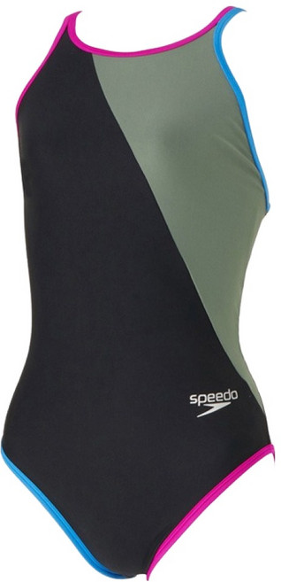 스피도 여성용 펀피스 크로스백 원피스 수영복 STW02303