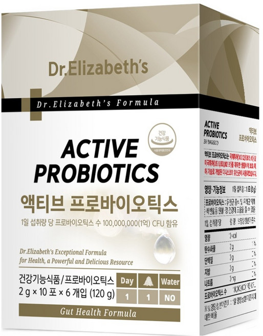 닥터엘리자베스 액티브 프로바이오틱스 60p, 120g, 1개