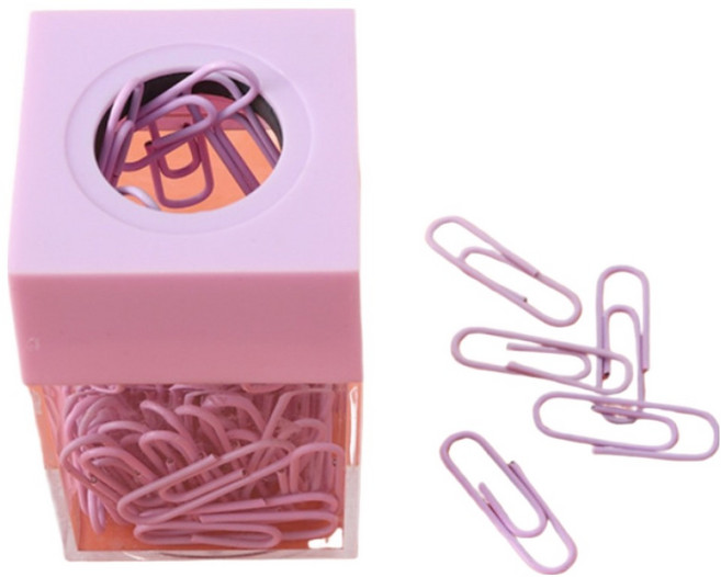 KODACHIEF 데스크정리 클립케이스 4 x 4 x 7 cm, 14타입 퍼플, 1개