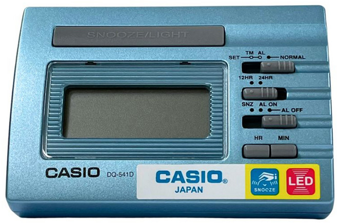 CASIO 卡西歐 電子鬧鐘, 藍色