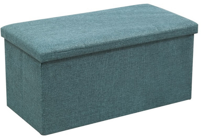 收納椅 76 x 38cm 長方形, 豆綠色, 1個