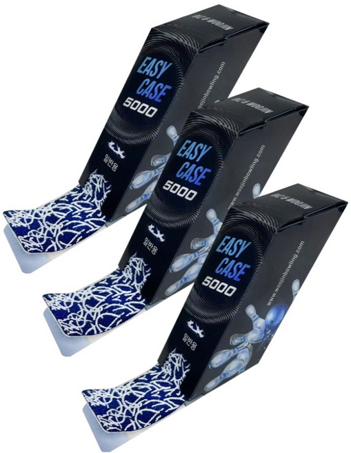 이지케이스 볼링 프리컷 엄지 타이밍 테이프 31p, 진청, 3개