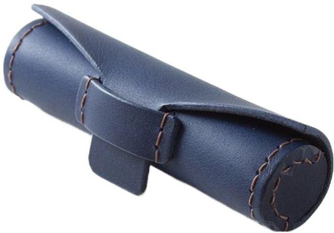 루미온 럭셔리 인조가죽 도장케이스, 진한 파란색