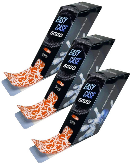 이지케이스 볼링 프리컷 엄지 타이밍 테이프 31p, 주황, 3개