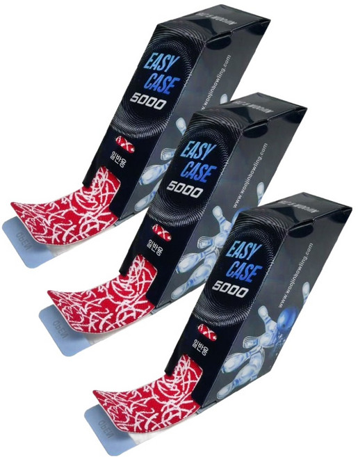 이지케이스 볼링 프리컷 엄지 타이밍 테이프 31p, 빨강, 3개