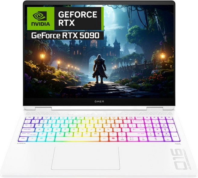 HP 2025 오멘 맥스 16 코어Ultra9 지포스 RTX 5090, Ceramic White, 1TB, 64GB, WIN11 Pro, 16-ah0187TX