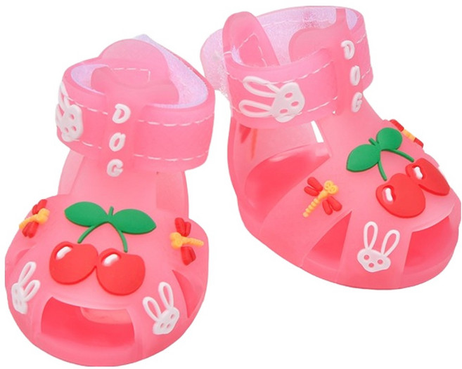 올치 강아지 깡총체리 미끄럼방지 아큐아 슈즈 SH16789, 핑크, 2개