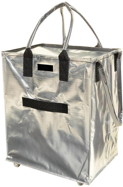 bebehome 防潑水摺疊編織收納推車, 銀色, 1個