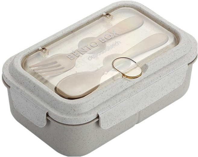 라움앤홈 전자레인지용 직장인 1단 도시락통, 오트밀, 1개