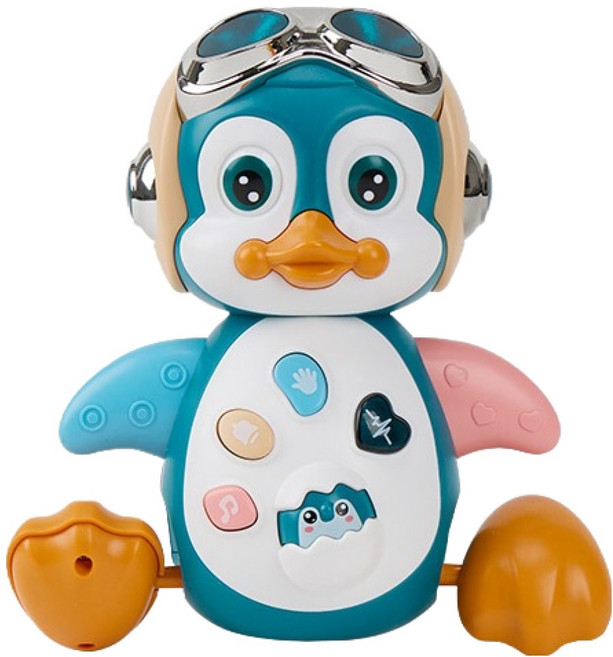 캐스비 플레이 터미타임 움직이는펭귄 멜로디완구, 혼합색상, 1개