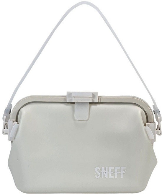 스네프 젤리밍 수영 방수 미니백 클러치, 베이지