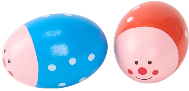 캐스비 맑은소리 에그쉐이커 86g x 2종 세트, 빨강, 파랑, 1세트