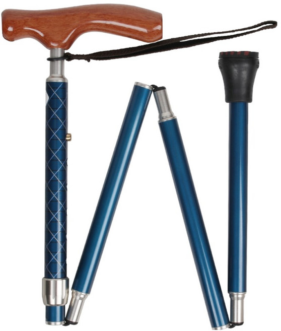 시나노 케인 카이노스 쿨 접이식 지팡이 KCONV5479, 네이비, 1개