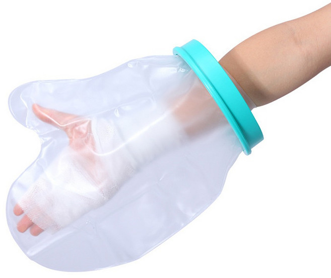 플렉스라인 성인용 깁스 방수커버 손, 블루, 1개