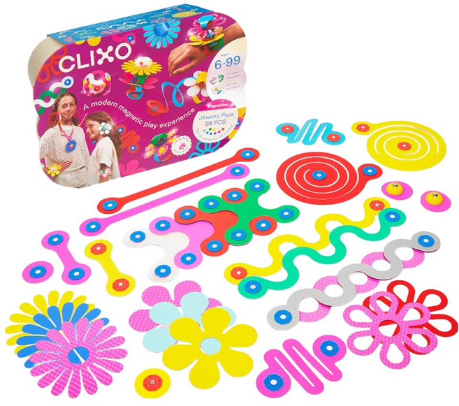 클릭소 쥬얼리 자석블록 팩 CL0156 28p, 혼합색상, 1개