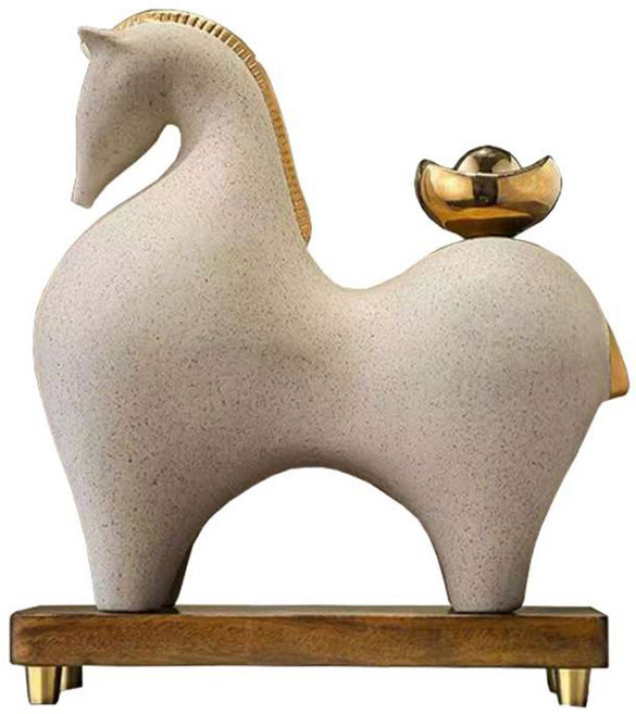 MODACore 摩達客 開運招財 高級質感設計家居 馬上有錢馬上發財擺飾, 白色