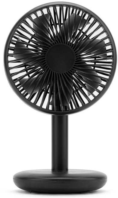 구스페리 무선 탁상용 선풍기, MCF-001, 블랙
