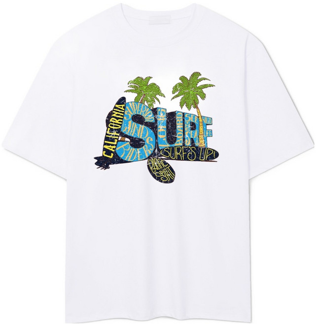 일루소 서프스업 오버핏 래쉬가드 반팔 티셔츠