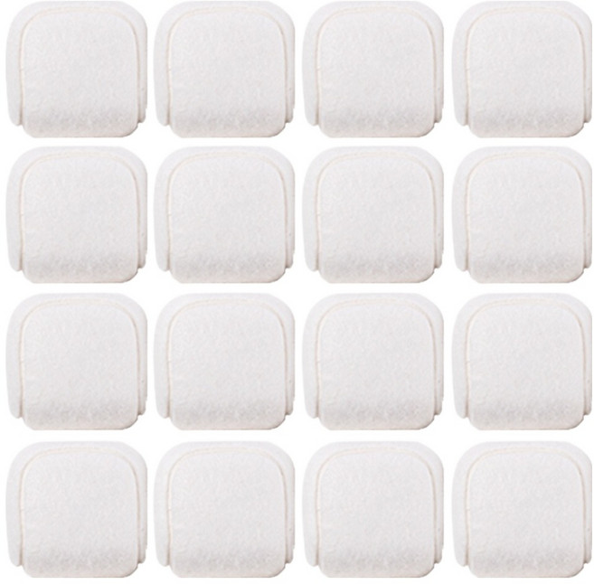 모노플랫 사각 테니스공 의자 발캡 화이트, 16개